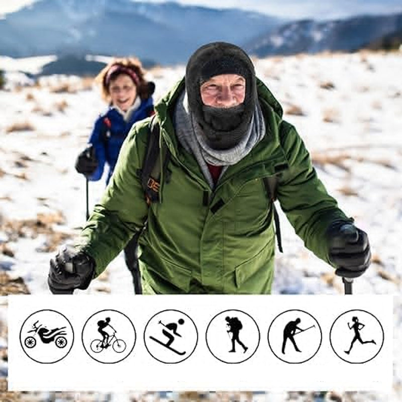 Fleece Balaclava Wintersportmuts Met Nekbescherming Verstelbaar Ademend Unisex Gezichtsmasker Outdoor