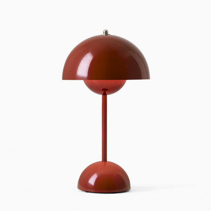 Draadloze LED Tafellamp met Dimfunctie - Sculpturaal Mushroom Design in 9 Kleuren