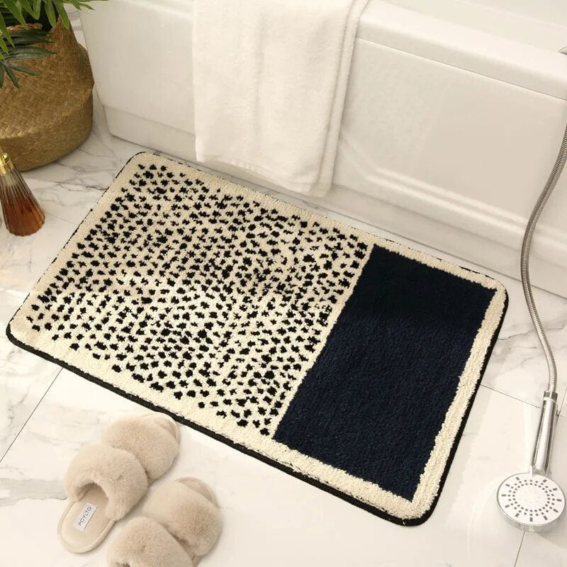 Badmat Polyester Acryl Anti Slip 40x60 45x70 50x80 cm Abstract Design Badkamer Wasbaar Zacht Tapijt