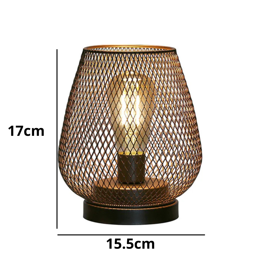 Tafellamp Draadloos Oplaadbaar Metaal Gaas Warm Wit LED Sfeerverlichting Binnen Buiten