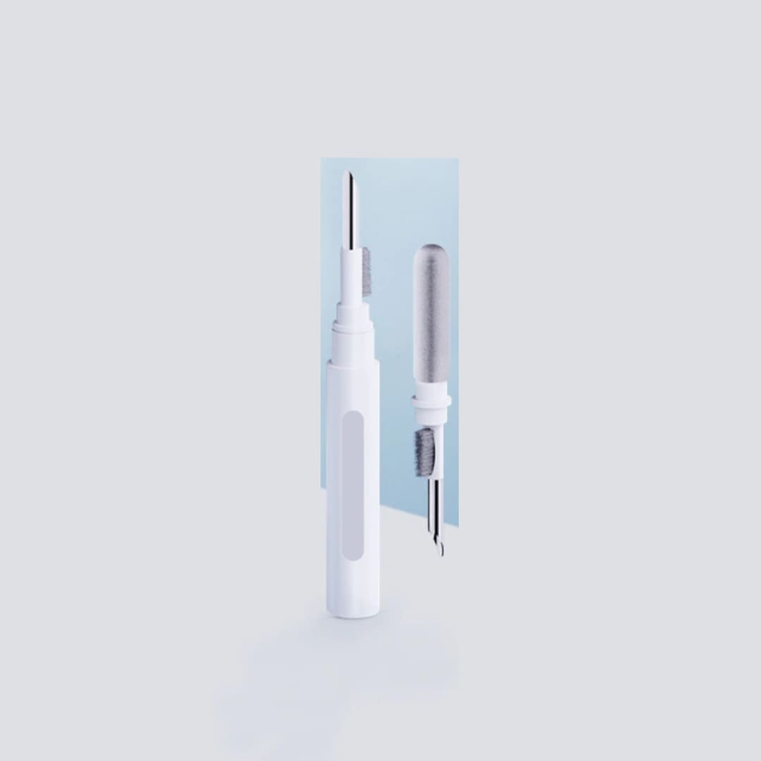 3-in-1 Schoonmaakpen voor Draadloze Oordopjes met Borstel en Metalen Punt voor Optimale Hygiëne en Geluidskwaliteit