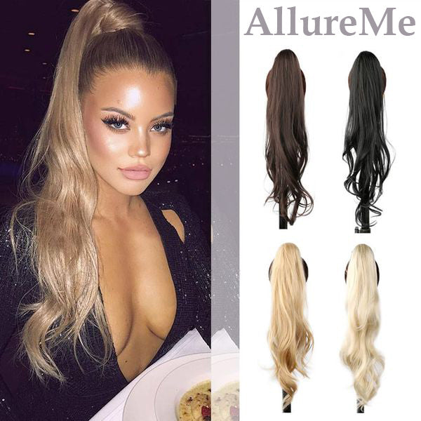Clip-in Paardenstaart Haarstuk Volumineus Natuurlijk Effect Verschillende Kleuren Eenvoudige Bevestiging