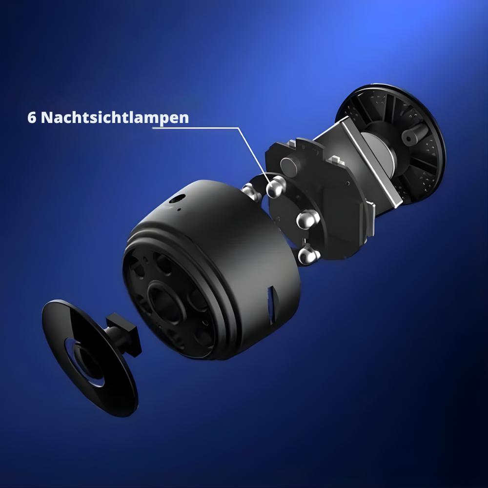 Draadloze Achteruitrijcamera Full HD 720P voor Camper Vrachtwagen Aanhanger - Magnetische Montage 360° Roteerbaar