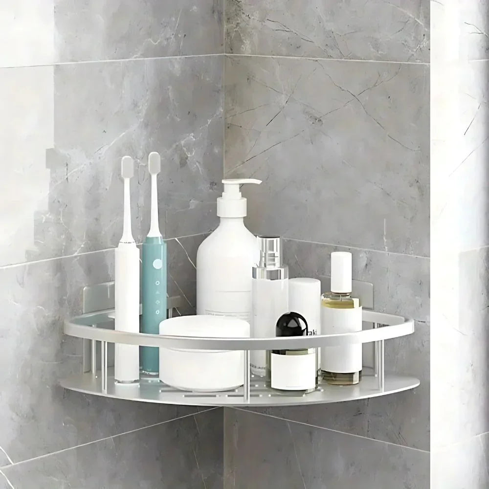 Wandorganizer Badkamer RVS 1 of 2 Niveaus Doucherek Waterbestendige Wandmontage Opbergsysteem Doucheplank