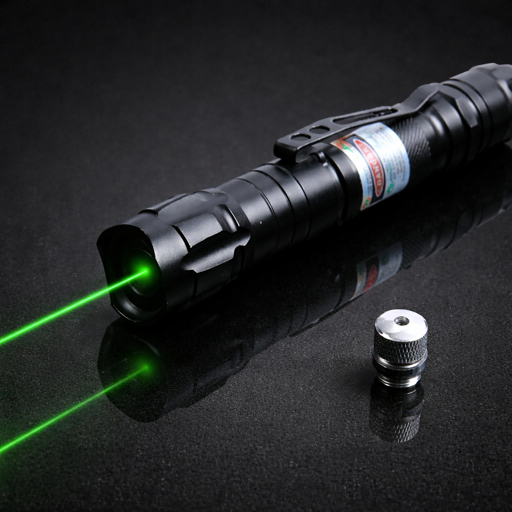 Oplaadbare Laserpointer Groen Licht Aluminium 2000m Bereik Presentaties Astronomie Precisiewerk Onderwijs