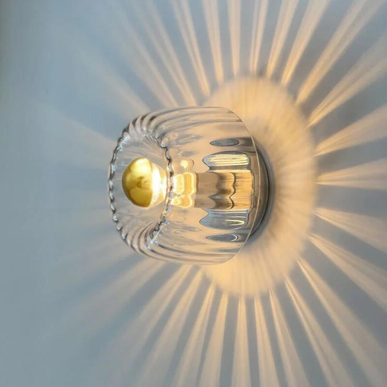 Minimalistische Glazen Wandlamp - Warm Sfeerlicht voor Woonkamer & Hal