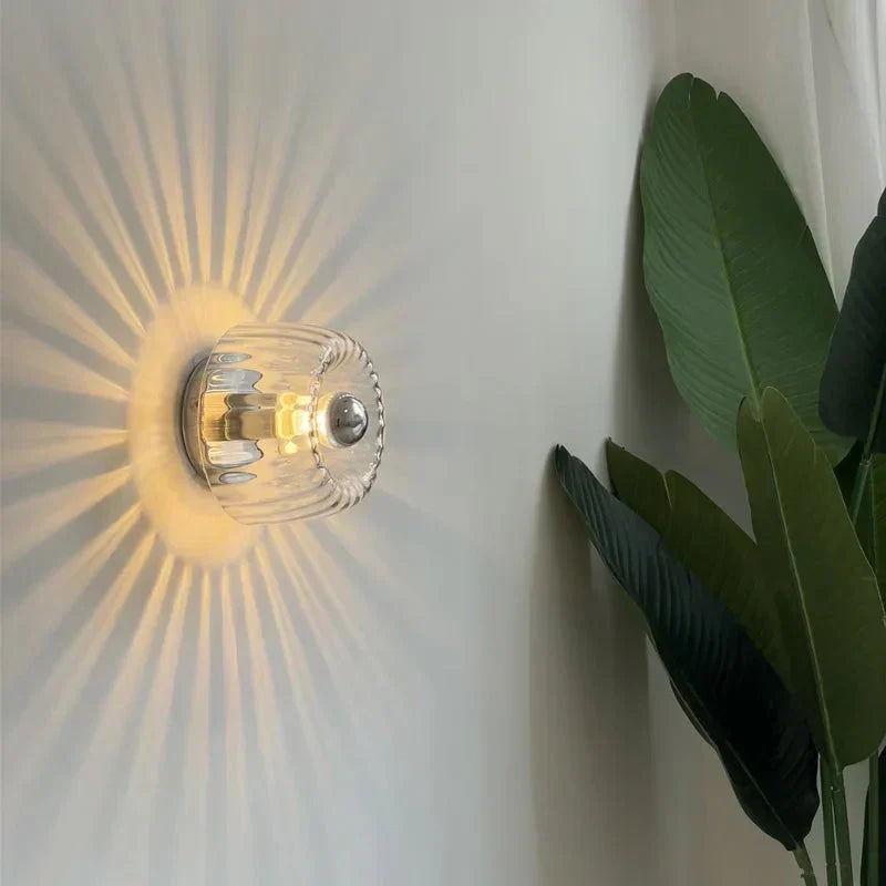 Minimalistische Glazen Wandlamp - Warm Sfeerlicht voor Woonkamer & Hal
