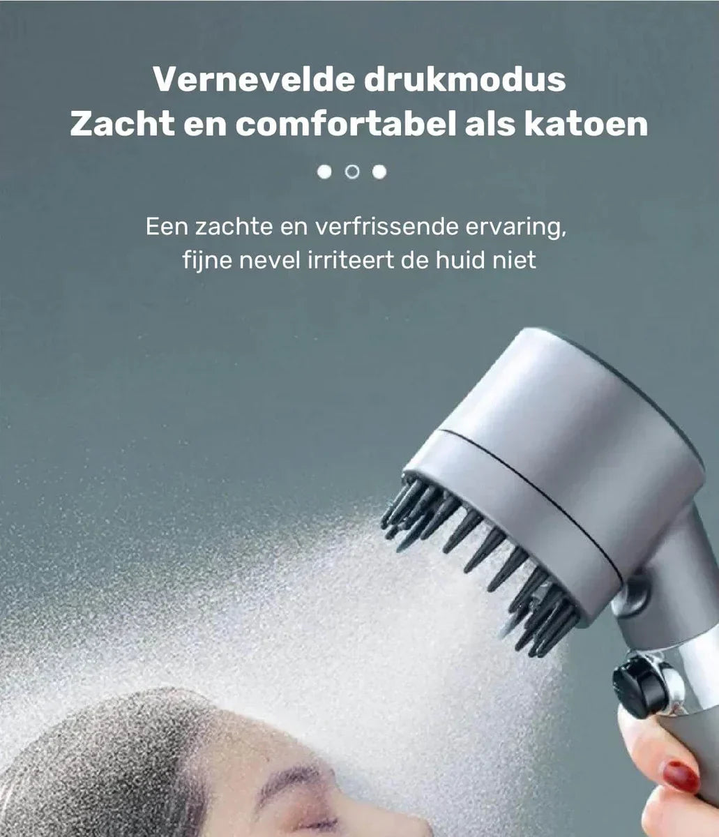 Hogedruk Douchekop met 4 Waterstanden - Energiebesparend & Waterbesparend - Universeel