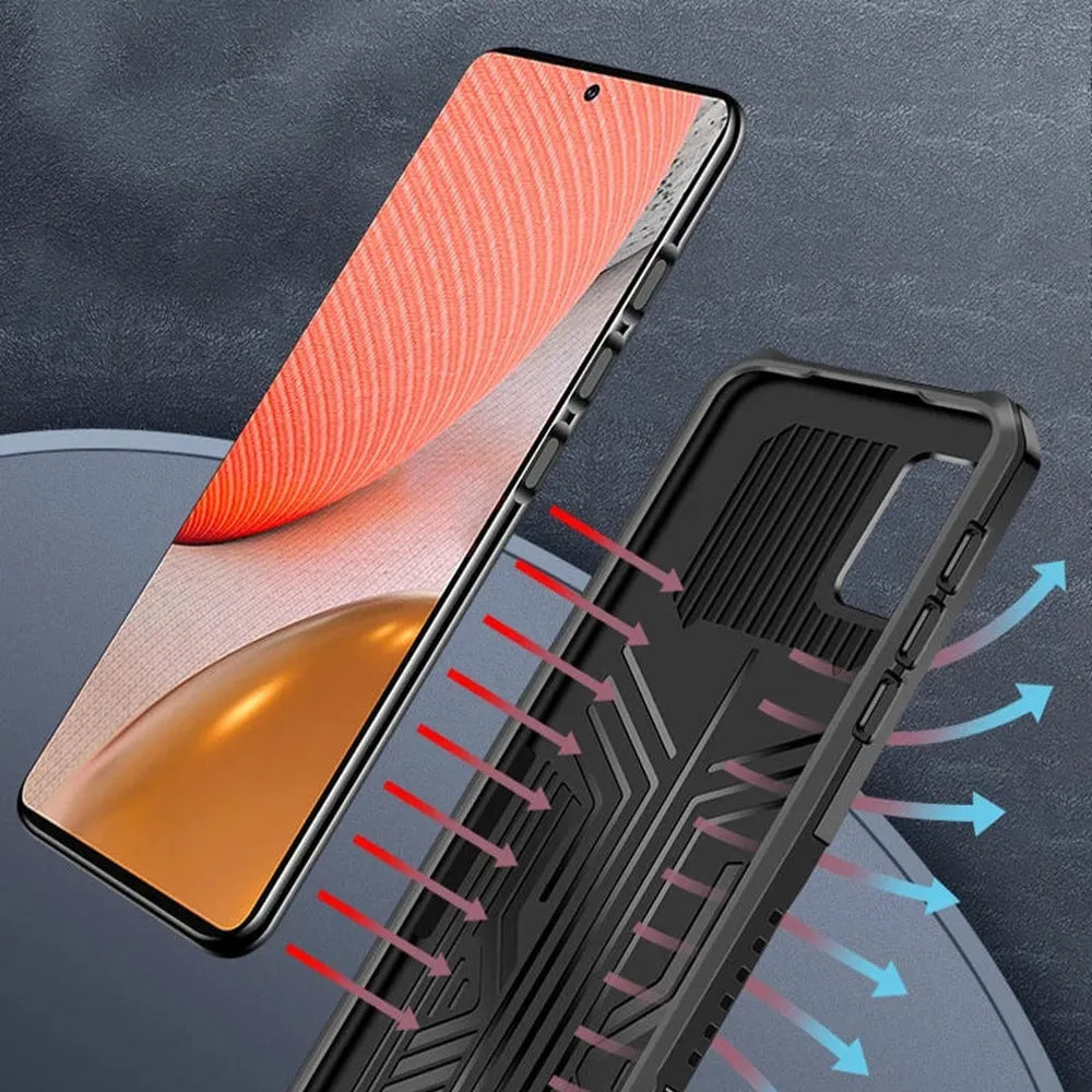 Robuuste Telefoonhoes met Clip voor Samsung Galaxy - Schokbestendig Hard PC TPU Anti-Vingerafdruk Bescherming