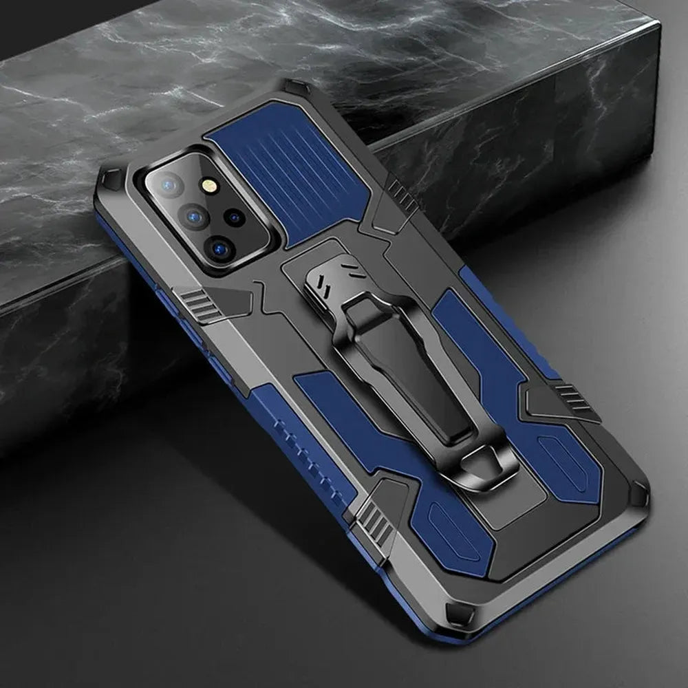 Robuuste Telefoonhoes met Clip voor Samsung Galaxy - Schokbestendig Hard PC TPU Anti-Vingerafdruk Bescherming