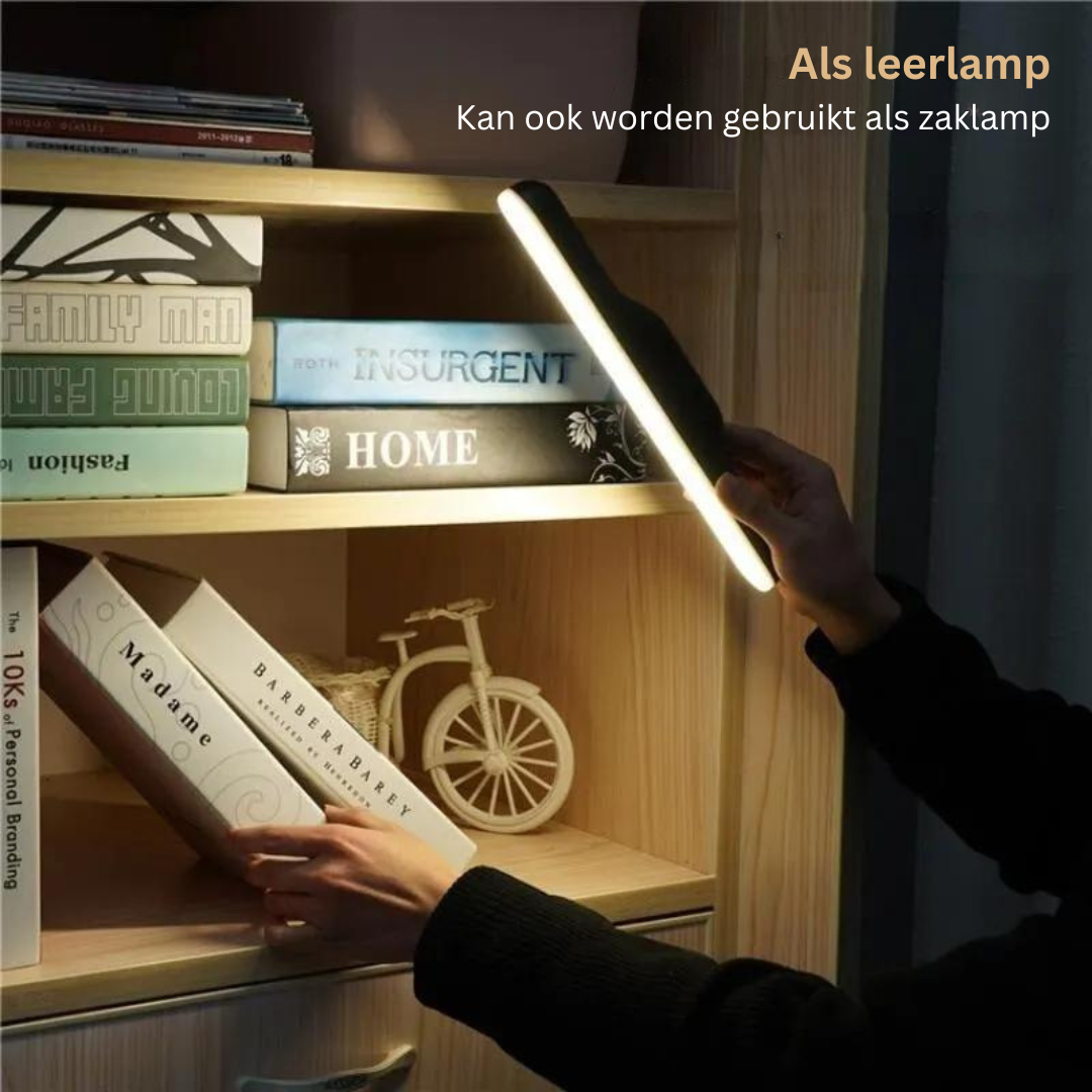 Magnetische LED-Lamp met Flexibele Bevestiging - Touch-Dimbaar Nachtlampje voor Bureau, Auto, Garage, Werkplaats, Leeshoek - Oplaadbaar via USB-C - Energiezuinig ABS Design