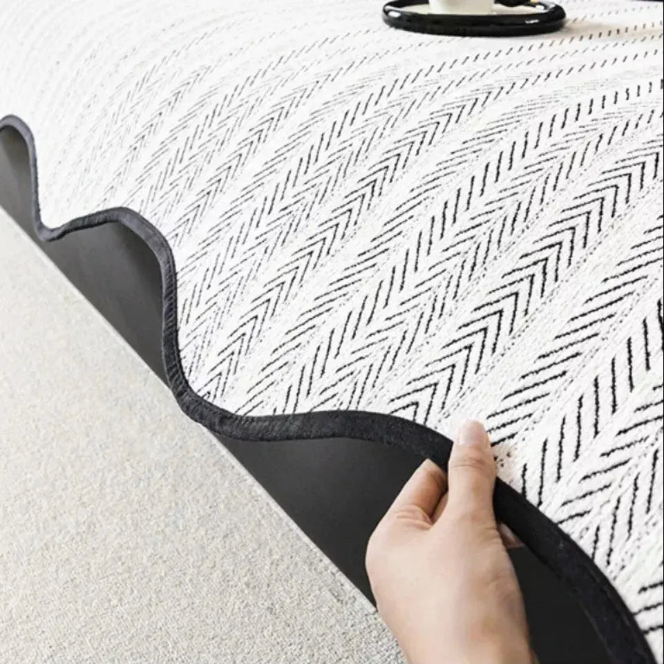 Herringbone Bankhoes met Scallop Rand - Beschermhoes voor Alle Seizoenen - Microvezel