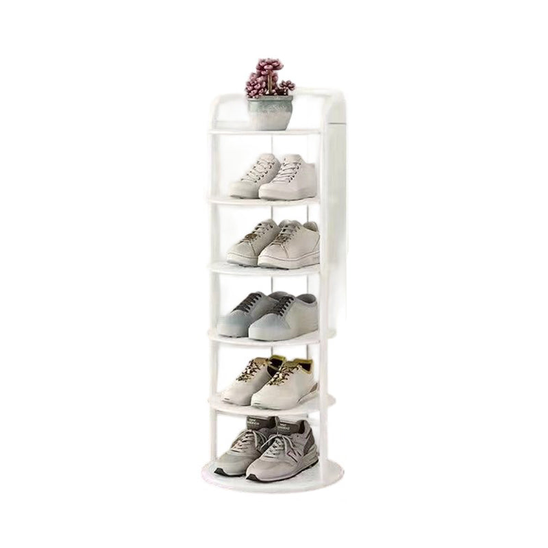 Rond Schoenenrek Meerlaags Verticaal Staal Hal Slaapkamer Garderobekast Opbergruimte Minimalistisch Design