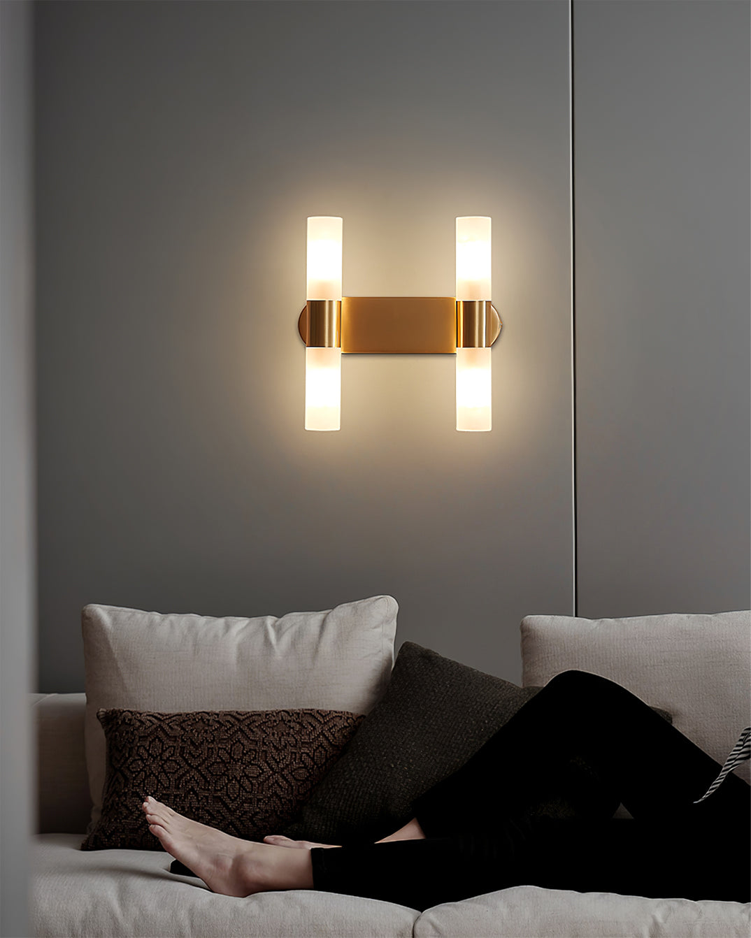 Wandlamp met G9-fitting en acryl kap - moderne binnenverlichting in design A, B of C