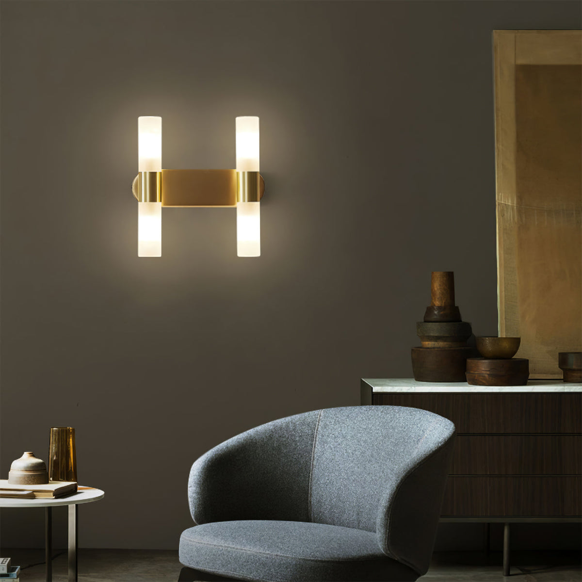 Wandlamp met G9-fitting en acryl kap - moderne binnenverlichting in design A, B of C