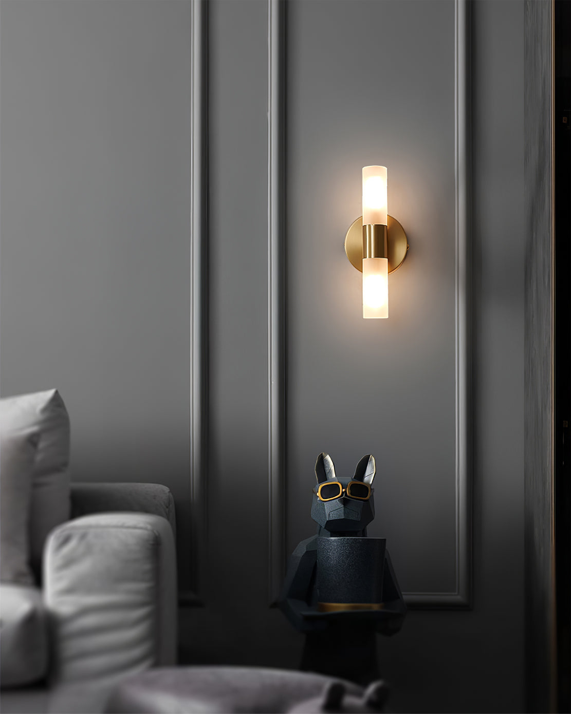 Wandlamp met G9-fitting en acryl kap - moderne binnenverlichting in design A, B of C
