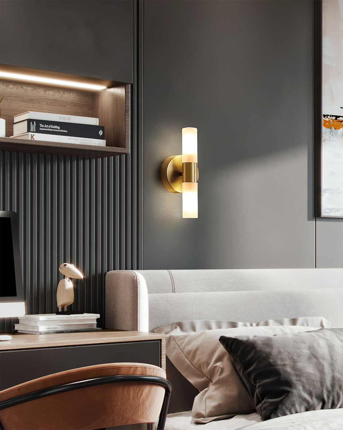 Wandlamp met G9-fitting en acryl kap - moderne binnenverlichting in design A, B of C