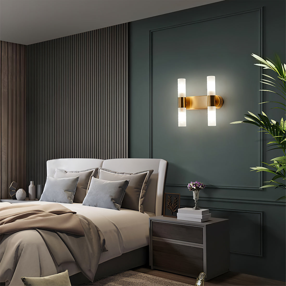 Wandlamp met G9-fitting en acryl kap - moderne binnenverlichting in design A, B of C