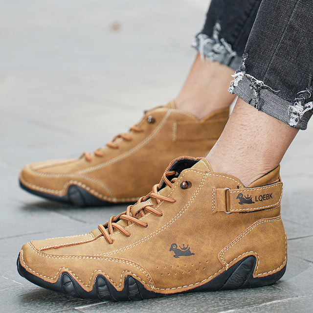 Unisex leren instappers met orthopedische steun ademend waterdicht antislip comfort maat 36-50 dames heren