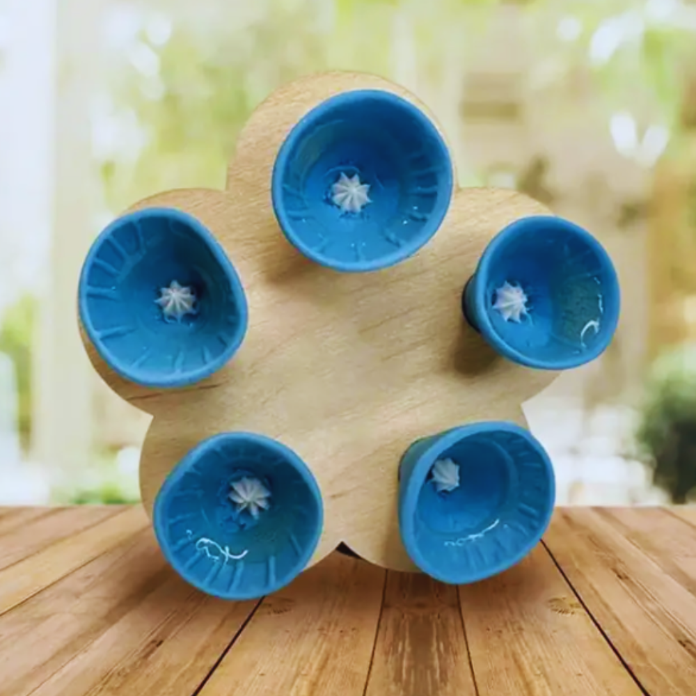 Voederstation voor Bijen en Vlinders - Set van 5 Drinkbekers - Tuinwaterbron voor Bestuivers - Helpt Bijen Hydrateren - Milieuvriendelijk Materiaal - Ideaal voor Bijvriendelijke Tuin