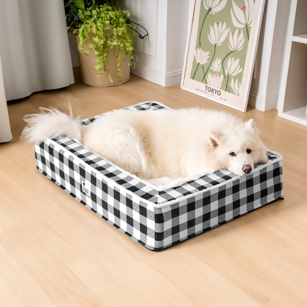 Hondenmand Antistress Tartan Klassiek Design Rustgevend Comfortabel Bed voor Huisdieren Honden Katten