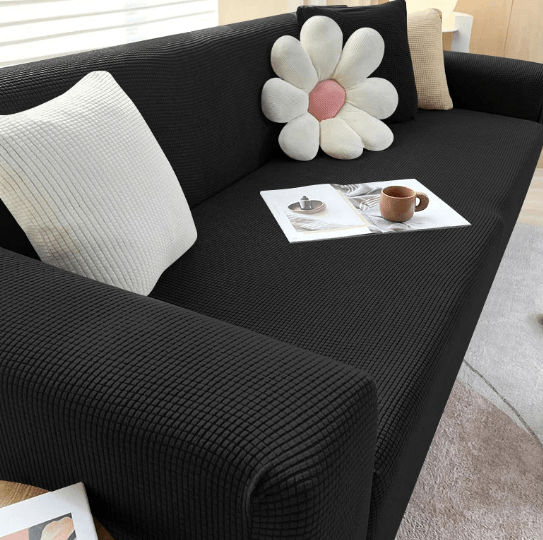 Bankbeschermer met Antislip - Luxe Geribde Bankhoes voor Bescherming & Comfort