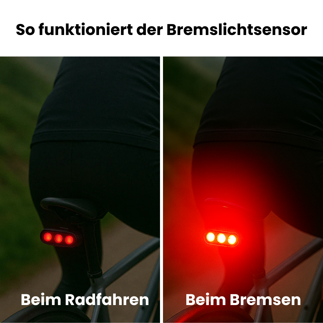 Intelligent Fietslicht Achterzijde met Bewegingssensor en 6 Modi LED Verlichting voor Veilige Fietsritten