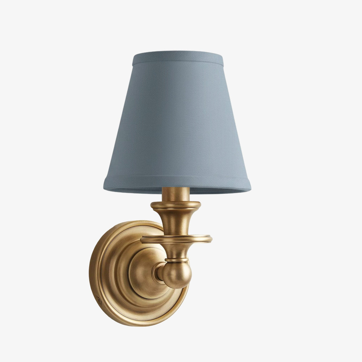 Wandlamp met stoffen kap en zwanenhalsarm - smeedijzeren armatuur met verstelbare leeslamp