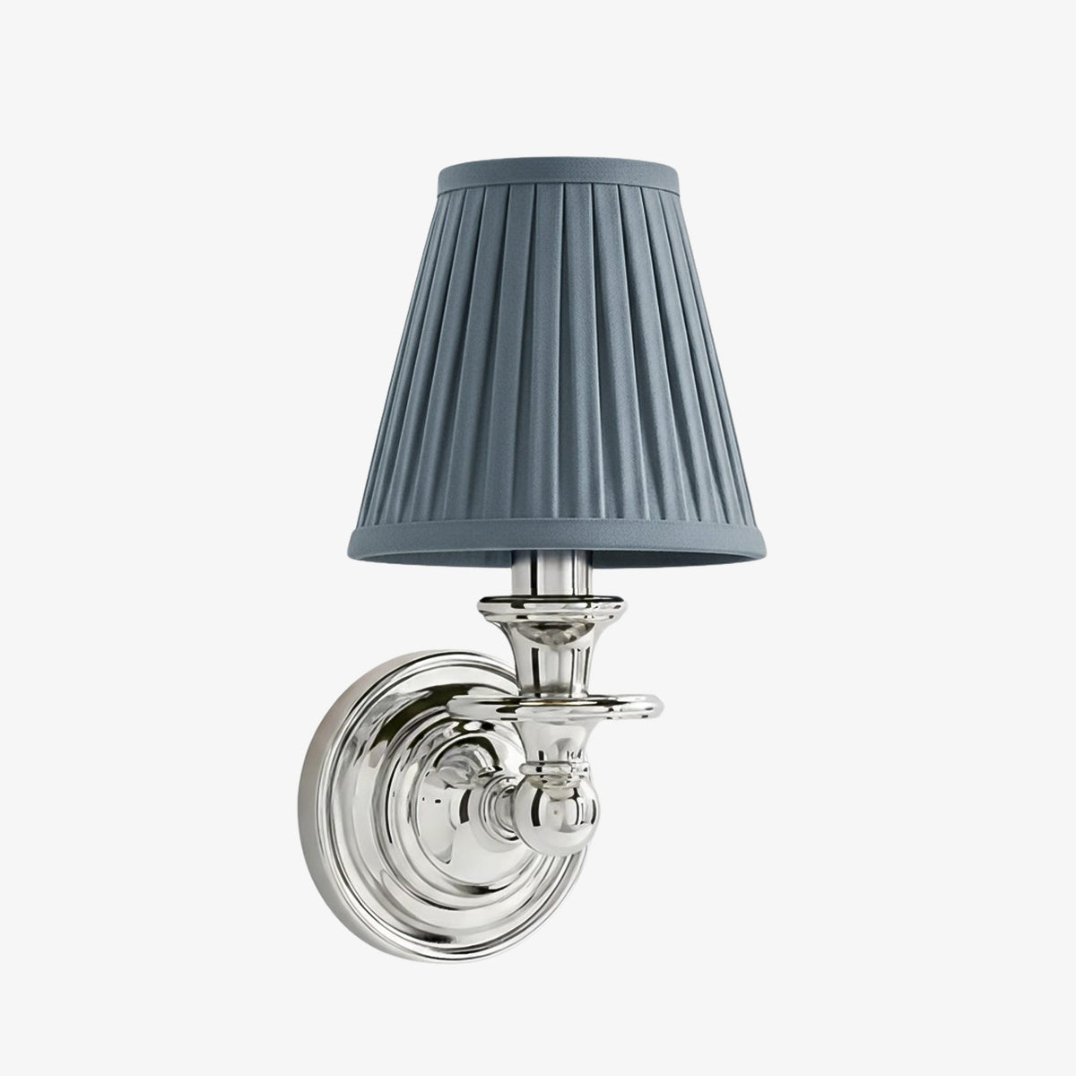 Wandlamp met stoffen kap en zwanenhalsarm - smeedijzeren armatuur met verstelbare leeslamp