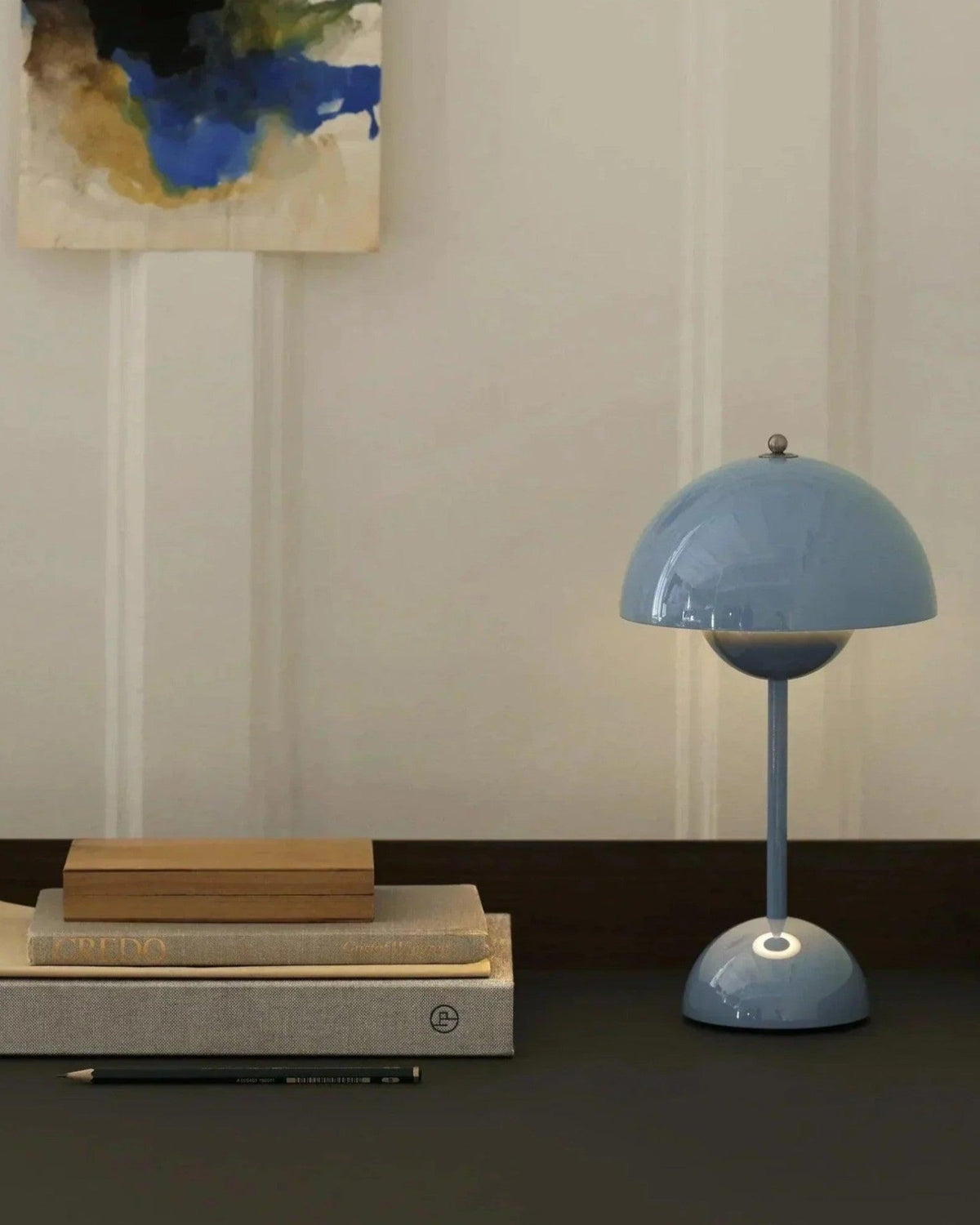 Tafellamp LED Metaal 28cm Grijs Dimbaar Bureau Nachtkast Scandinavisch Design Lamp Modern Minimalistisch