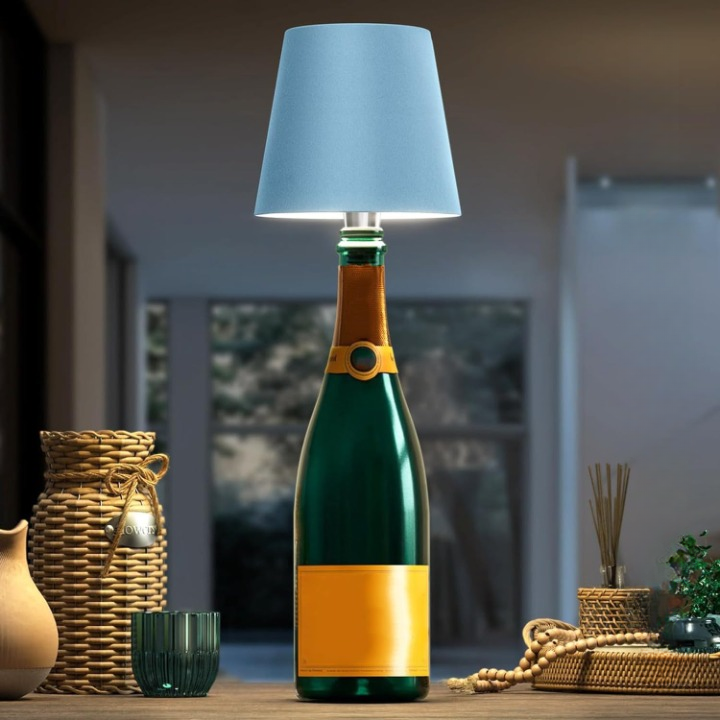 Draadloze Tafellamp met Touch Bediening Dimbaar USB Oplaadbaar Sfeerverlichting Nachtlampje voor Binnen en Buiten