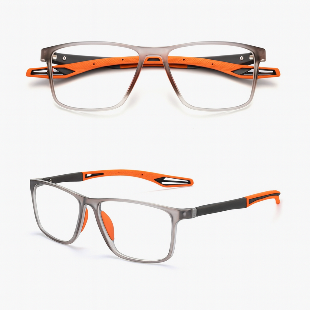 Multifocale Leesbril met Blauwe Lichtfilter - Ultralichte TR90 Bril met UV-Bescherming en Progressieve Glazen voor Scherp Zicht