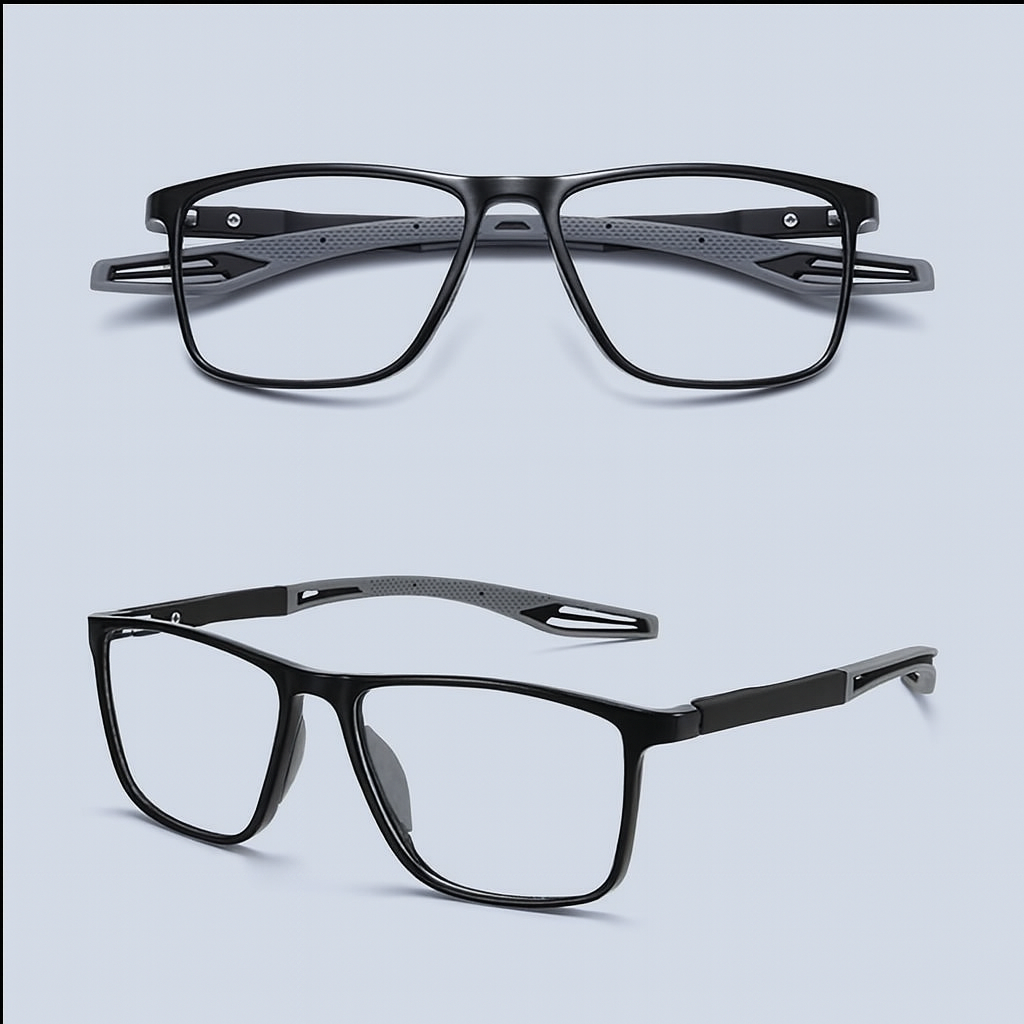 Multifocale Leesbril met Blauwe Lichtfilter - Ultralichte TR90 Bril met UV-Bescherming en Progressieve Glazen voor Scherp Zicht