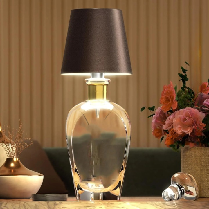 Draadloze Tafellamp met Touch Bediening Dimbaar USB Oplaadbaar Sfeerverlichting Nachtlampje voor Binnen en Buiten