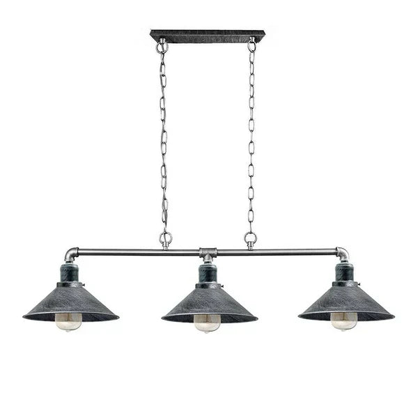 Plafondlamp Industrieel Steampunk Metaal Zwart 3-Lichts E27 Vintage Eetkamer Keuken