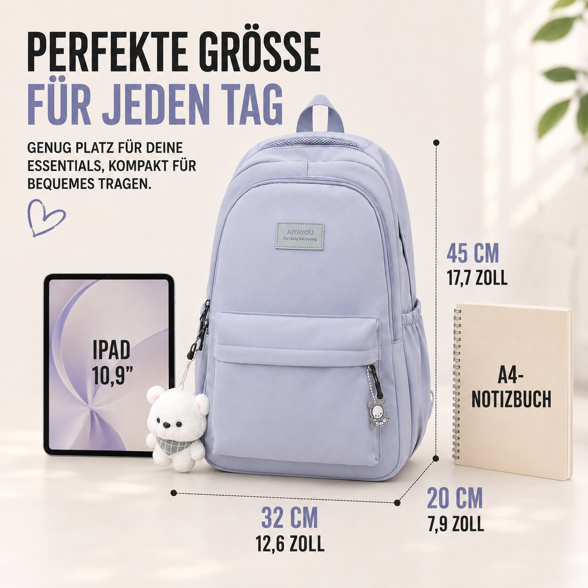 Dagelijkse Rugzak met Laptopvak Nylon 20-35L Gepolsterde Schouderbanden Ergonomisch Comfortabel Reizen Studie