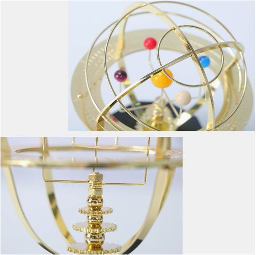 Orrery Zonnesysteem Decoratie - Tijdloos Kosmisch Object voor Rust en Reflectie