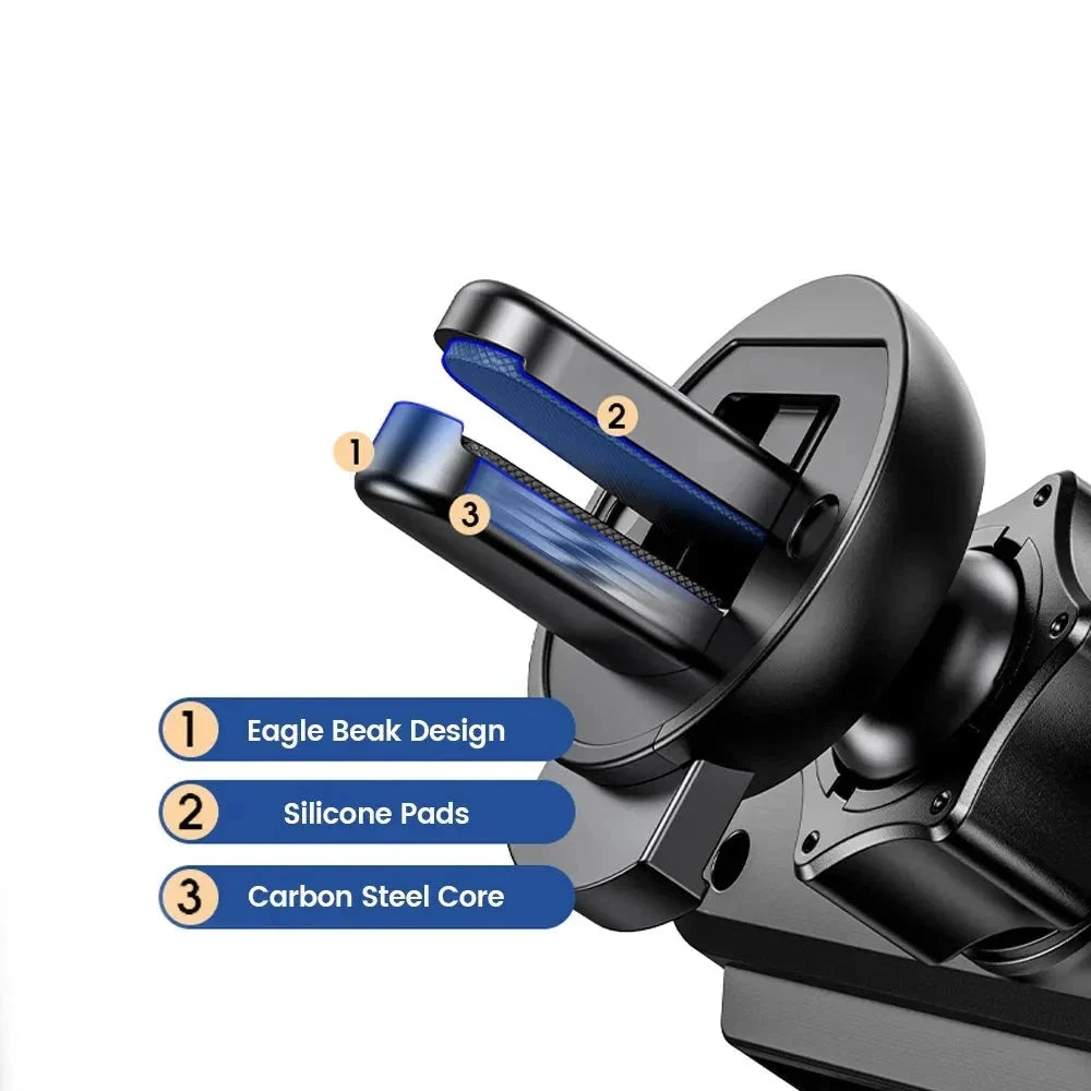 Telefoonhouder Auto Ventilatierooster Universeel 5-Punts Klemhouder Zwart Zilver Rood Wit Smartphone