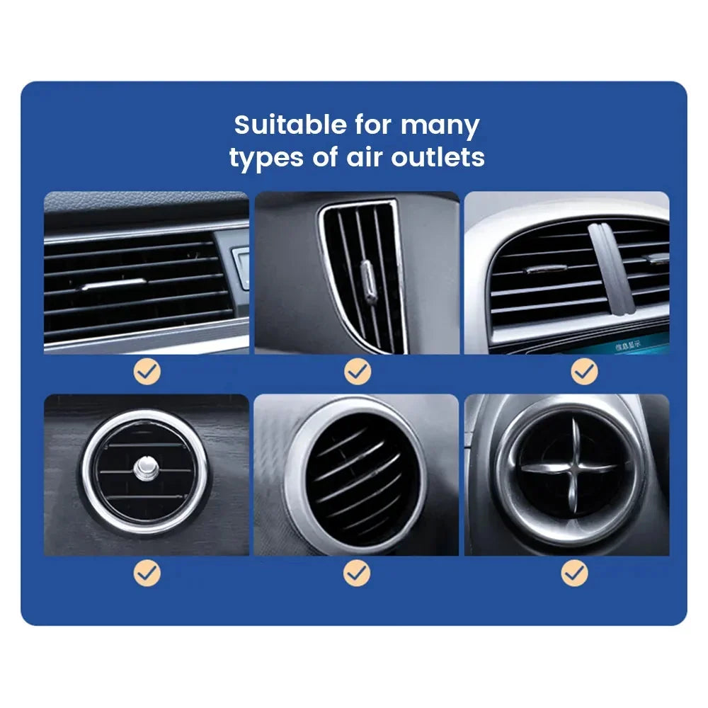 Telefoonhouder Auto Ventilatierooster Universeel 5-Punts Klemhouder Zwart Zilver Rood Wit Smartphone