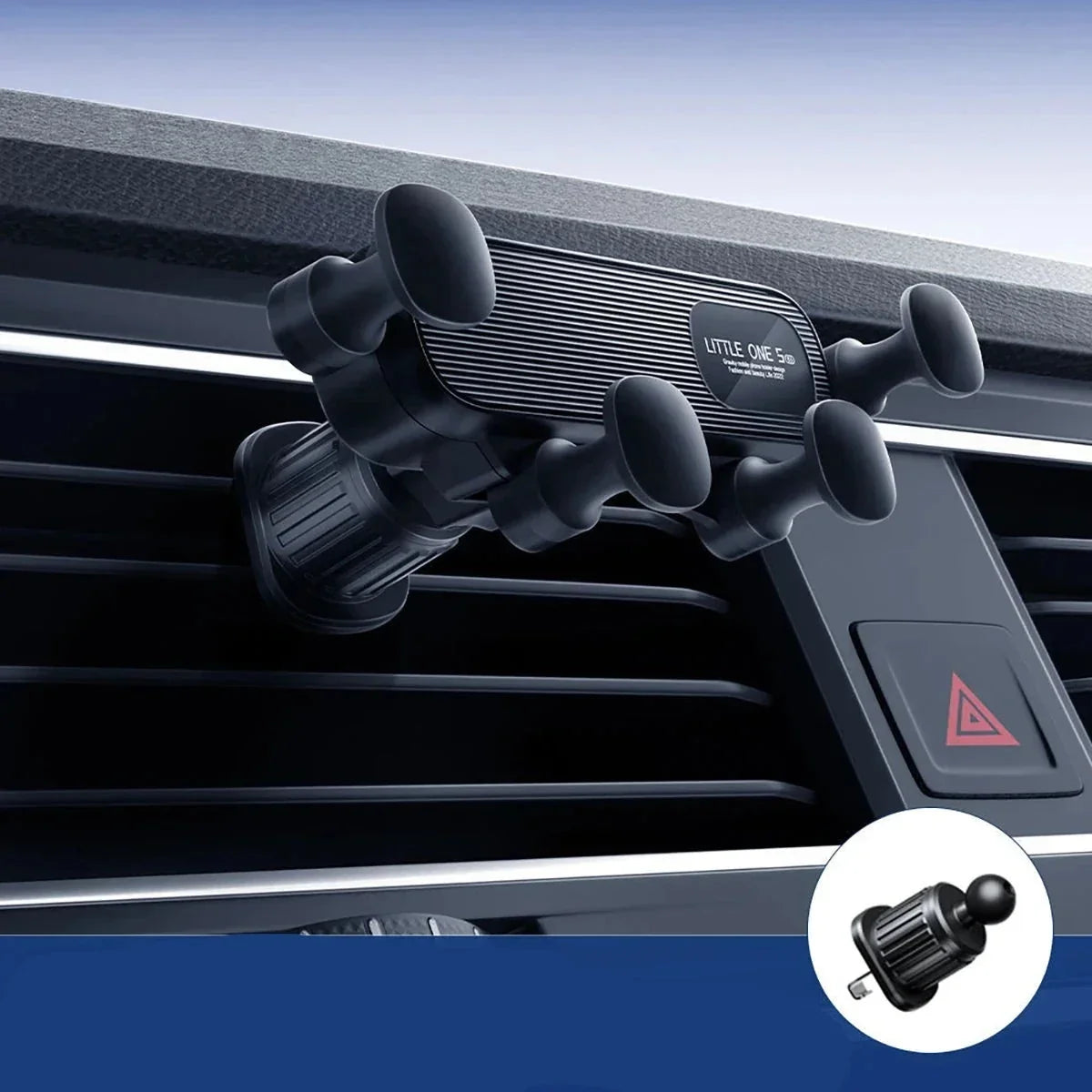 Telefoonhouder Auto Ventilatierooster Universeel 5-Punts Klemhouder Zwart Zilver Rood Wit Smartphone