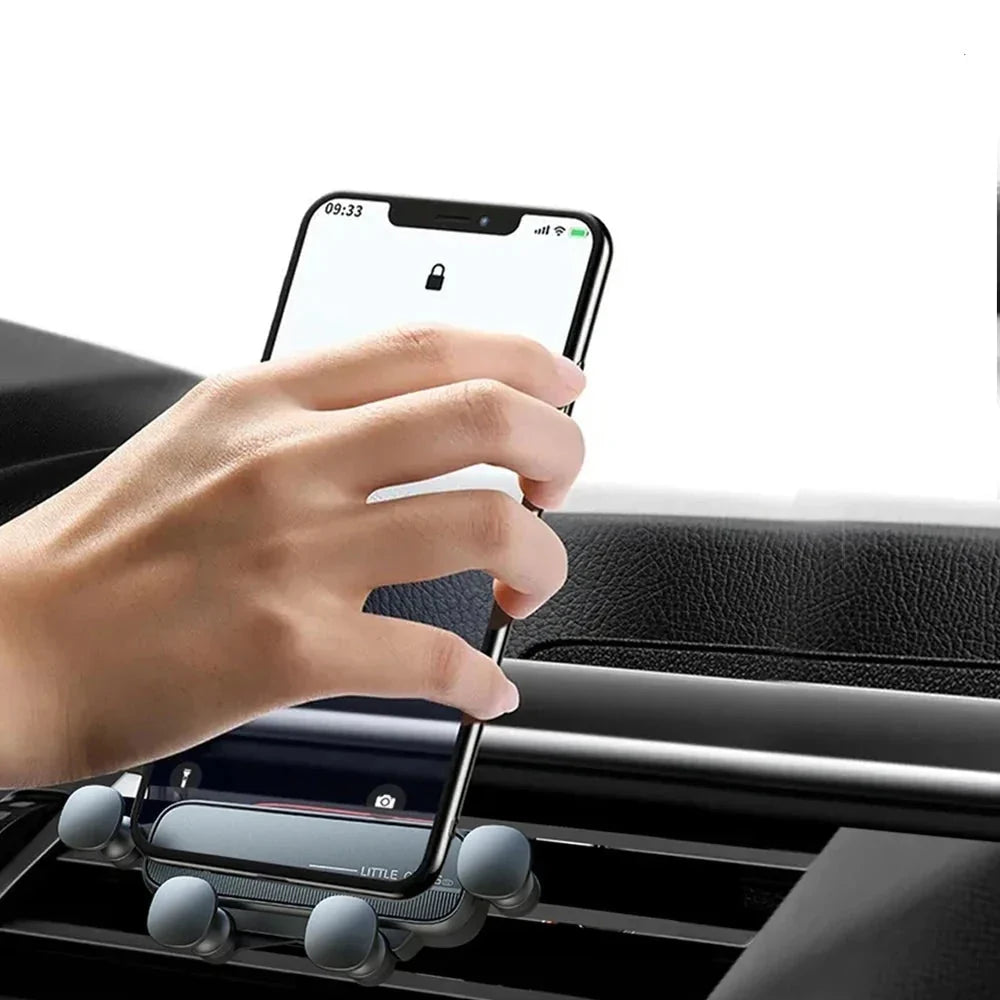 Telefoonhouder Auto Ventilatierooster Universeel 5-Punts Klemhouder Zwart Zilver Rood Wit Smartphone