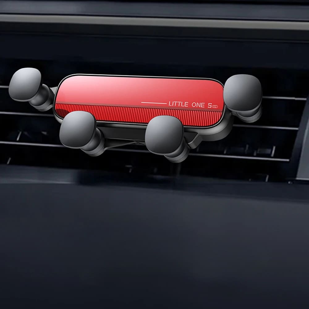 Telefoonhouder Auto Ventilatierooster Universeel 5-Punts Klemhouder Zwart Zilver Rood Wit Smartphone