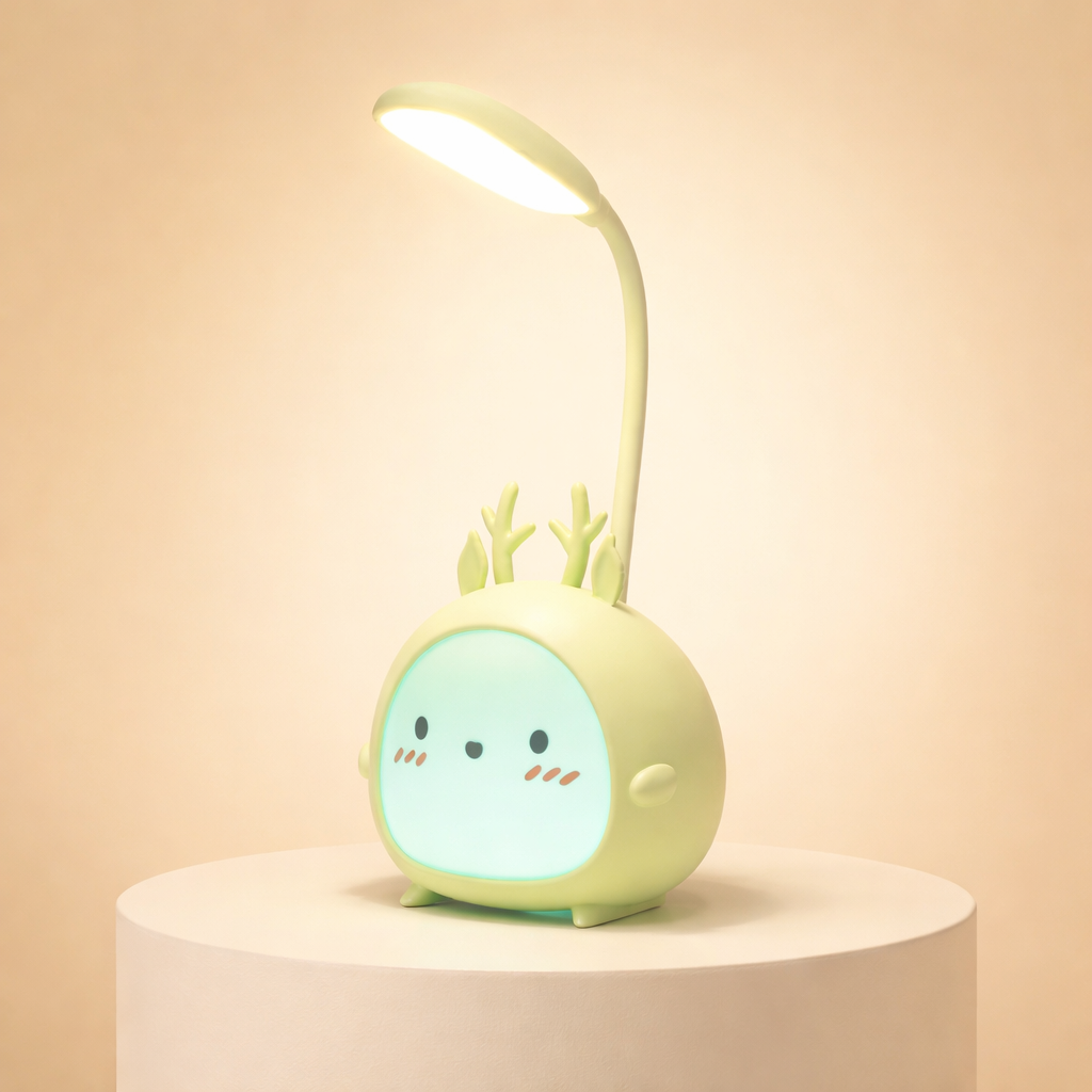 Oplaadbare Kinderlamp met Flexibele Arm en LED-Verlichting - Bureaulamp voor Kinderkamer
