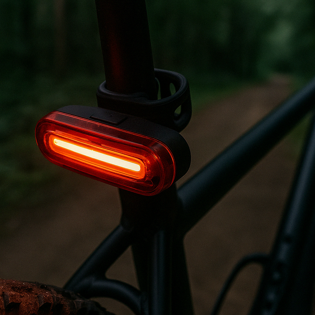 Compacte USB Fietsachterlicht met 200 Lumen & Stroboscoop - Veiligheidslicht voor Nachtritten, 4 Lichtmodi, Waterdicht IPX5