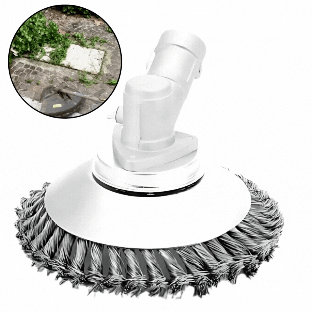 Trimmerkop Koolstofstaal voor Grastrimmer met 36 Gevlochten Draden Onkruidverwijdering Tegels Terras 15 cm