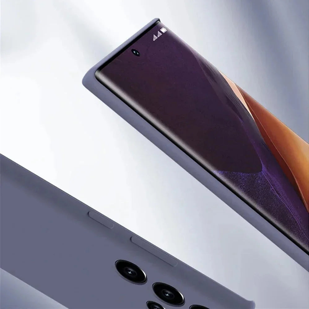Vloeibaar Siliconen Telefoonhoesje Samsung Galaxy Slagvast Schokbestendig Beschermhoes Flexibel 20+ Kleuren