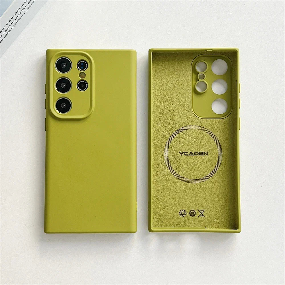 Vloeibaar Siliconen Telefoonhoesje Samsung Galaxy Slagvast Schokbestendig Beschermhoes Flexibel 20+ Kleuren