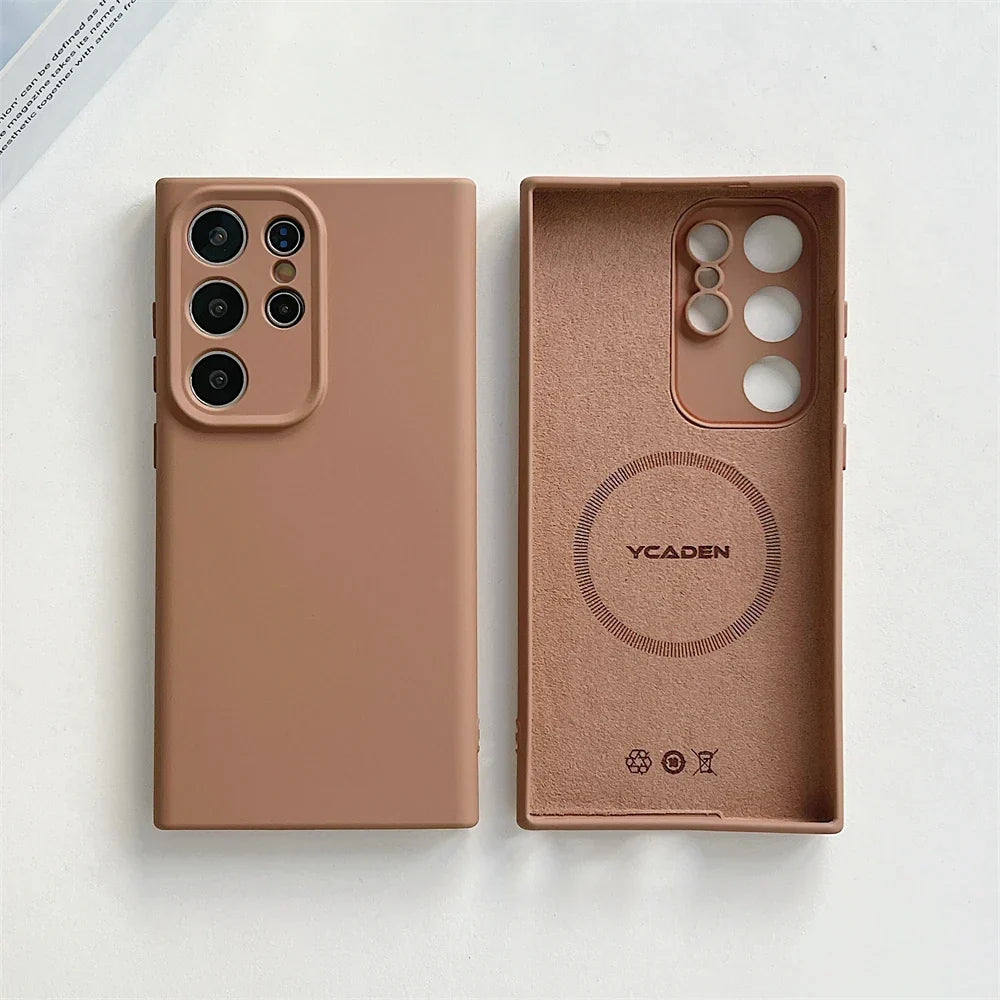 Vloeibaar Siliconen Telefoonhoesje Samsung Galaxy Slagvast Schokbestendig Beschermhoes Flexibel 20+ Kleuren