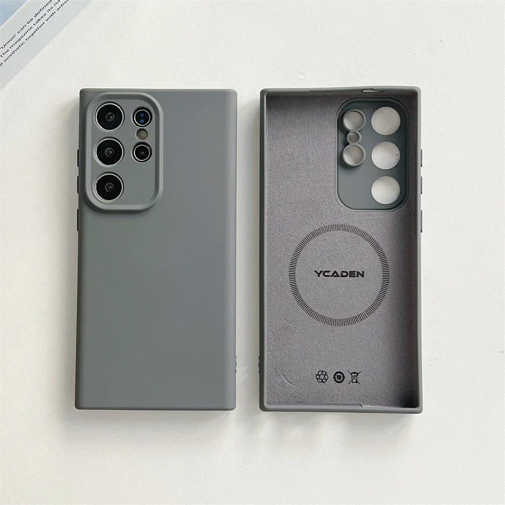 Vloeibaar Siliconen Telefoonhoesje Samsung Galaxy Slagvast Schokbestendig Beschermhoes Flexibel 20+ Kleuren