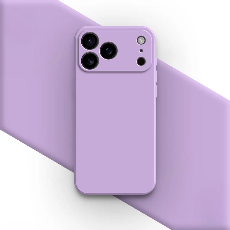 Vloeibaar Siliconen iPhone Hoesje met Schokdemping voor 14 15 16 17 Pro Max Modellen Klassieke Beschermhoes